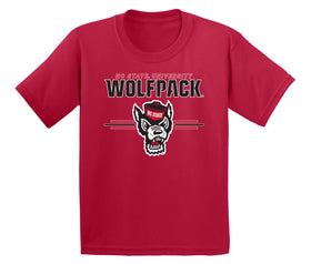 North Carolina State Wolfpack Boys Tee Shirt - 3-Stripe Primary Logo