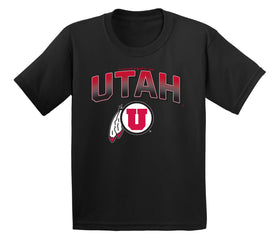 Utah Utes Boys Tee Shirt - Full Color Fade Utah Utes Logo