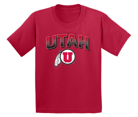 Utah Utes Boys Tee Shirt - Full Color Fade Utah Utes Logo