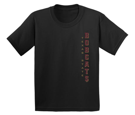Texas State Bobcats Boys Tee Shirt - Vertical Texas State Bobcats