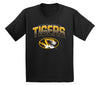 Missouri Tigers Boys Tee Shirt - Full Color Fade Tigers Logo