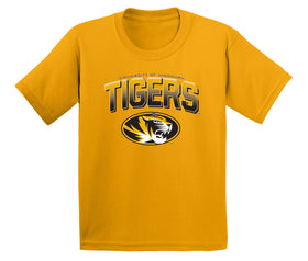 Missouri Tigers Boys Tee Shirt - Full Color Fade Tigers Logo