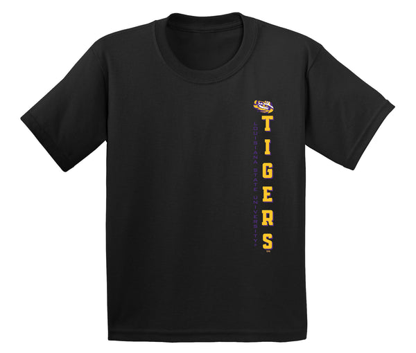 LSU Tigers Boys Tee Shirt - Vertical Louisiana State University Tigers