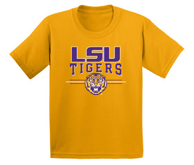 LSU Tigers Boys Tee Shirt - LSU Tigers 3-Stripe