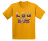 LSU Tigers Boys Tee Shirt - LSU Tiger Stadium Full Color Fade