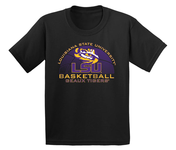 LSU Tigers Boys Tee Shirt - LSU Basketball Geaux Tigers