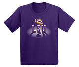 LSU Tigers Boys Tee Shirt - Spotlight and Shadow LSU