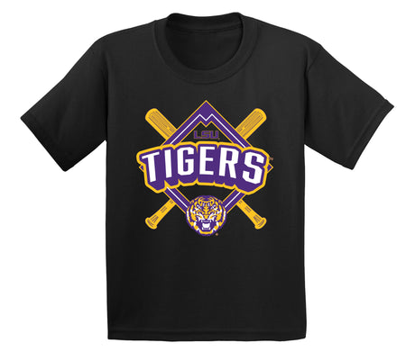 LSU Tigers Boys Tee Shirt - LSU Baseball Diamond