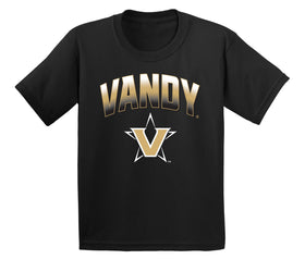 Vanderbilt Commodores Boys Shirt - Vandy Arch Full Color Fade with Primary