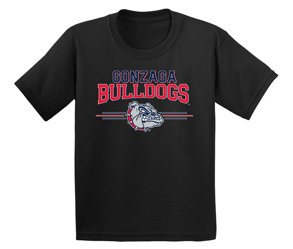 Gonzaga Bulldogs Boys Tee Shirt - Gonzaga Bulldogs 3 Stripe