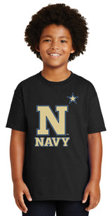 Navy Midshipmen Boys Tee Shirt - US Naval Academy Star Logo