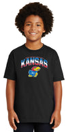 Kansas Jayhawks Boys Tee Shirt - Full Color Fade Kansas Logo