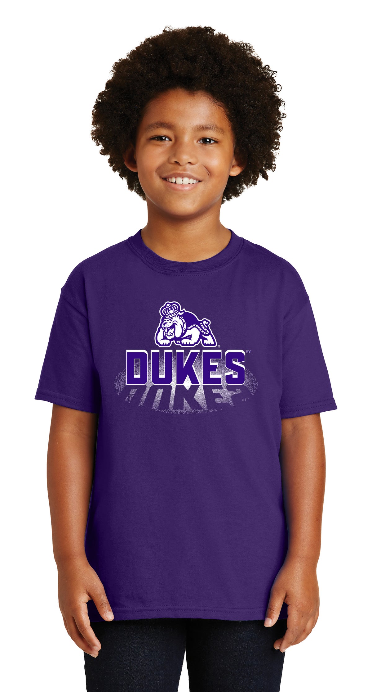 James Madison Dukes Boys Tee Shirt - Spotlight and Shadow Dukes