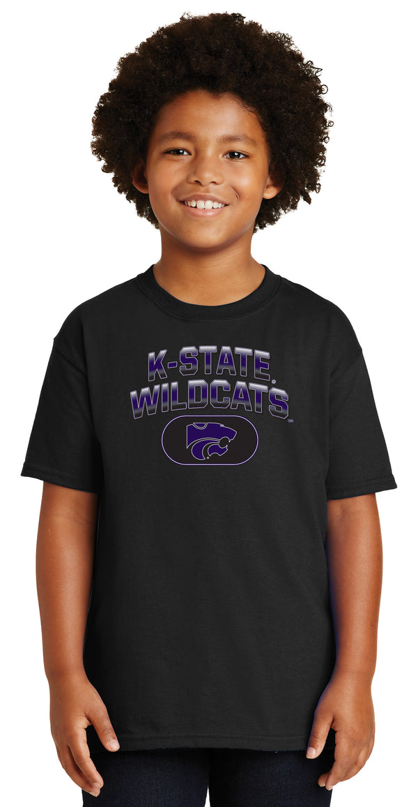 K-State Wildcats Boys Tee Shirt - Full Color K-State Wildcats Fade