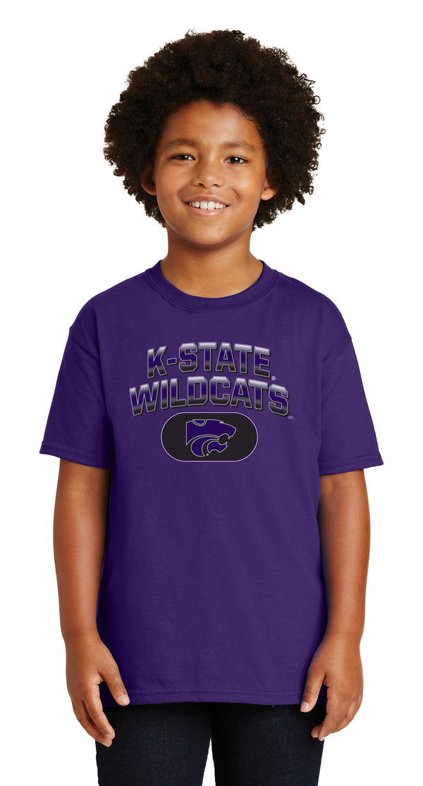 K-State Wildcats Boys Tee Shirt - Full Color K-State Wildcats Fade