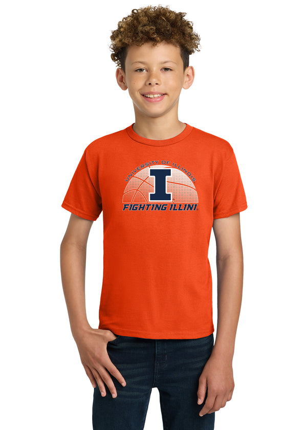 Illinois Fighting Illini Boys Tee Shirt - University of Illinois Basketball