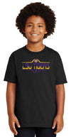 LSU Tigers Boys Tee Shirt - Striped Tigers Football Laces