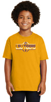 LSU Tigers Boys Tee Shirt - Striped Tigers Football Laces