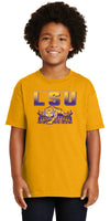 LSU Tigers Boys Tee Shirt - LSU Tiger Stadium Full Color Fade