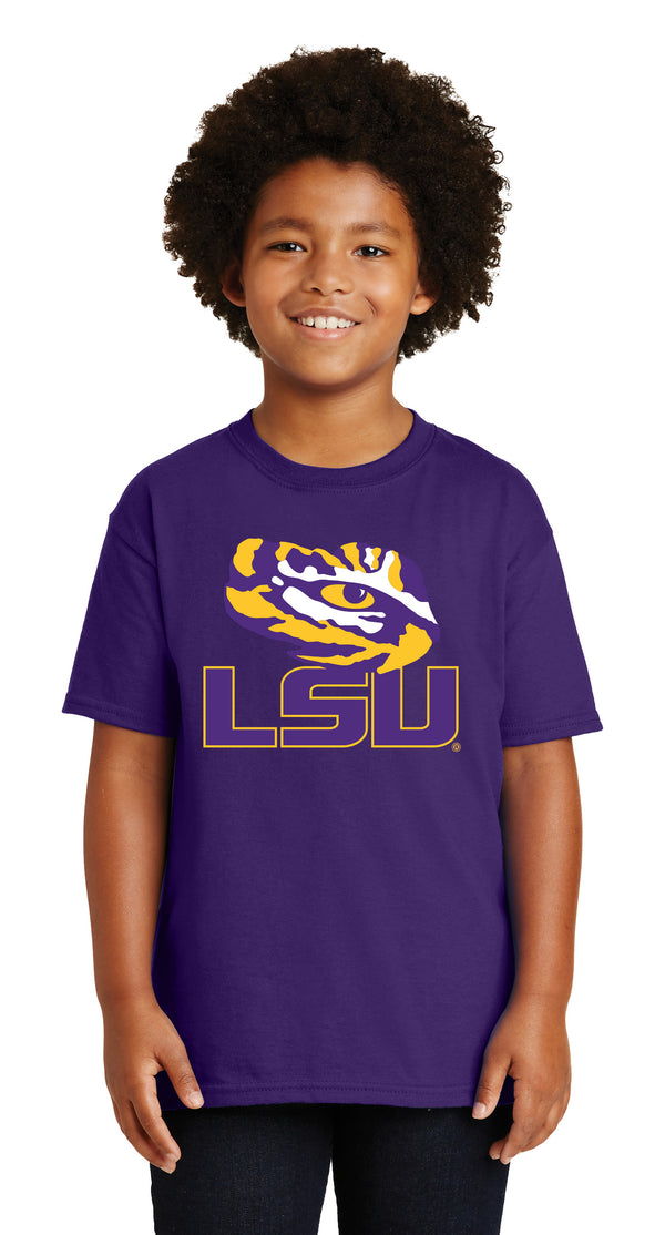 LSU Tigers Boys Tee Shirt - Tiger Eye LSU
