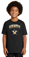 Vanderbilt Commodores Boys Shirt - Vandy Arch Full Color Fade with Primary
