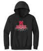 Nebraska Huskers Youth Hooded Sweatshirt - 3D Huskers Spotlight Shadow