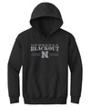 Nebraska Huskers Youth Hooded Sweatshirt - Nebraska Blackout Block N
