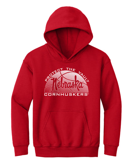 Nebraska Huskers Youth Hooded Sweatshirt - Script Nebraska Basketball
