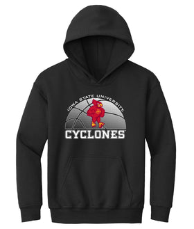Iowa State Cyclones Youth Hooded Sweatshirt - Iowa State Basketball with Cy