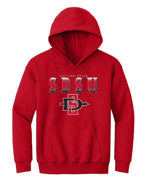 San Diego State Aztecs Youth Hooded Sweatshirt - SDSU Full Color Fade Aztecs Logo