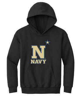 Navy Midshipmen Youth Hooded Sweatshirt - US Naval Academy Star Logo