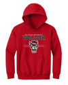North Carolina State Wolfpack Youth Hooded Sweatshirt - 3-Stripe Primary Logo
