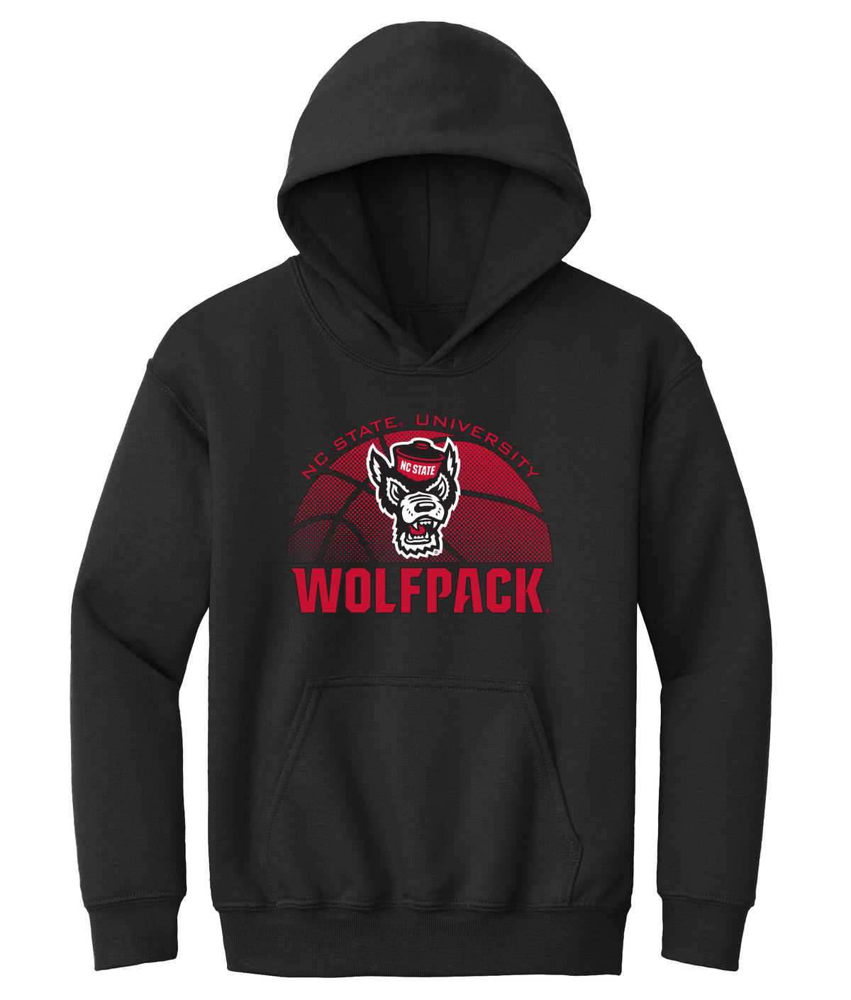 North Carolina State Wolfpack Youth Hooded Sweatshirt - NC State Basketball