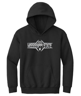 Mississippi State Bulldogs Youth Hooded Sweatshirt - Bulldogs Football Striped Laces