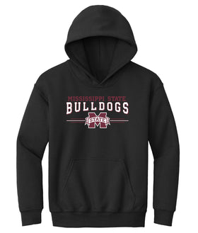 Mississippi State Bulldogs Youth Hooded Sweatshirt - MSU Bulldogs 3-Stripe