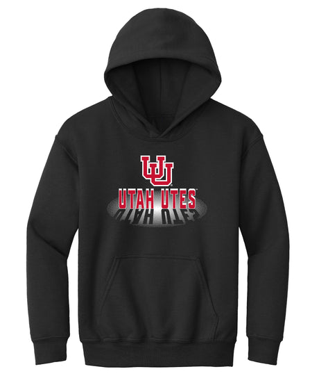 Utah Utes Youth Hooded Sweatshirt - Spotlight Shadow Utah Utes