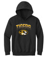 Missouri Tigers Youth Hooded Sweatshirt - Full Color Fade Tigers Logo