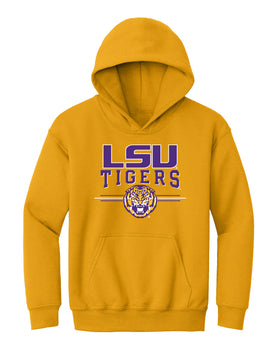 LSU Tigers Youth Hooded Sweatshirt - LSU Tigers 3-Stripe