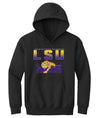 LSU Tigers Youth Hooded Sweatshirt - LSU Tiger Stadium Full Color Fade