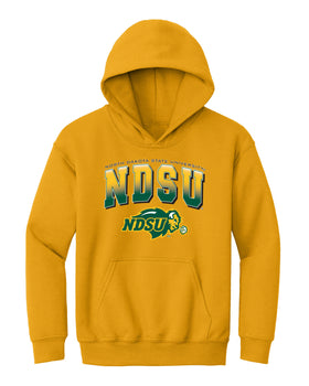 NDSU Bison Youth Hooded Sweatshirt - Full Color NDSU Fade with Logo