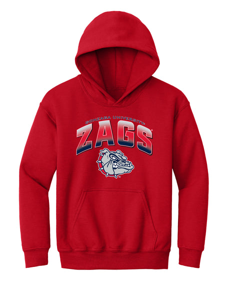 Gonzaga Bulldogs Youth Hooded Sweatshirt - Zags Full Color Fade