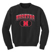 Nebraska Huskers Youth Crewneck Sweatshirt - Full Color Huskers Fade with Block N