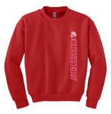 Nebraska Huskers Youth Crewneck Sweatshirt - Vertical Huskers Herbie Husker