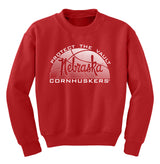 Nebraska Huskers Youth Crewneck Sweatshirt - Script Nebraska Basketball