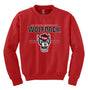 North Carolina State Wolfpack Youth Crewneck Sweatshirt - 3-Stripe Primary Logo