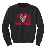 North Carolina State Wolfpack Youth Crewneck Sweatshirt - NC State Basketball