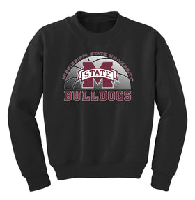 Mississippi State Bulldogs Youth Crewneck Sweatshirt - MSU Bulldogs Basketball