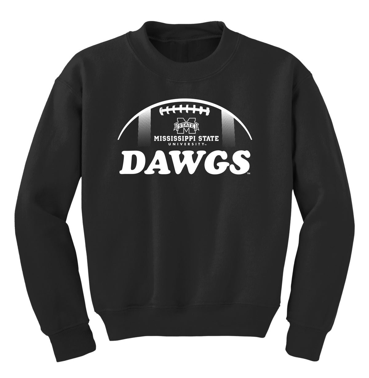 Mississippi State Bulldogs Youth Crewneck Sweatshirt - MSU Dawgs Football