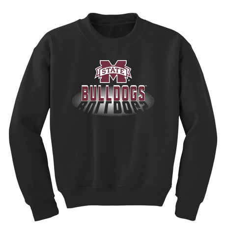 Mississippi State Bulldogs Youth Crewneck Sweatshirt - Bulldogs Spotlight and Shadow