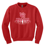 Utah Utes Youth Crewneck Sweatshirt - Spotlight Shadow Utah Utes